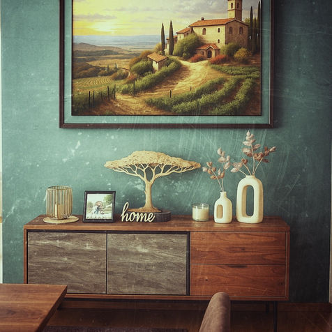 Malerarbeiten im Innenbereich mit moderner Wandgestaltung in Spittal/Drau