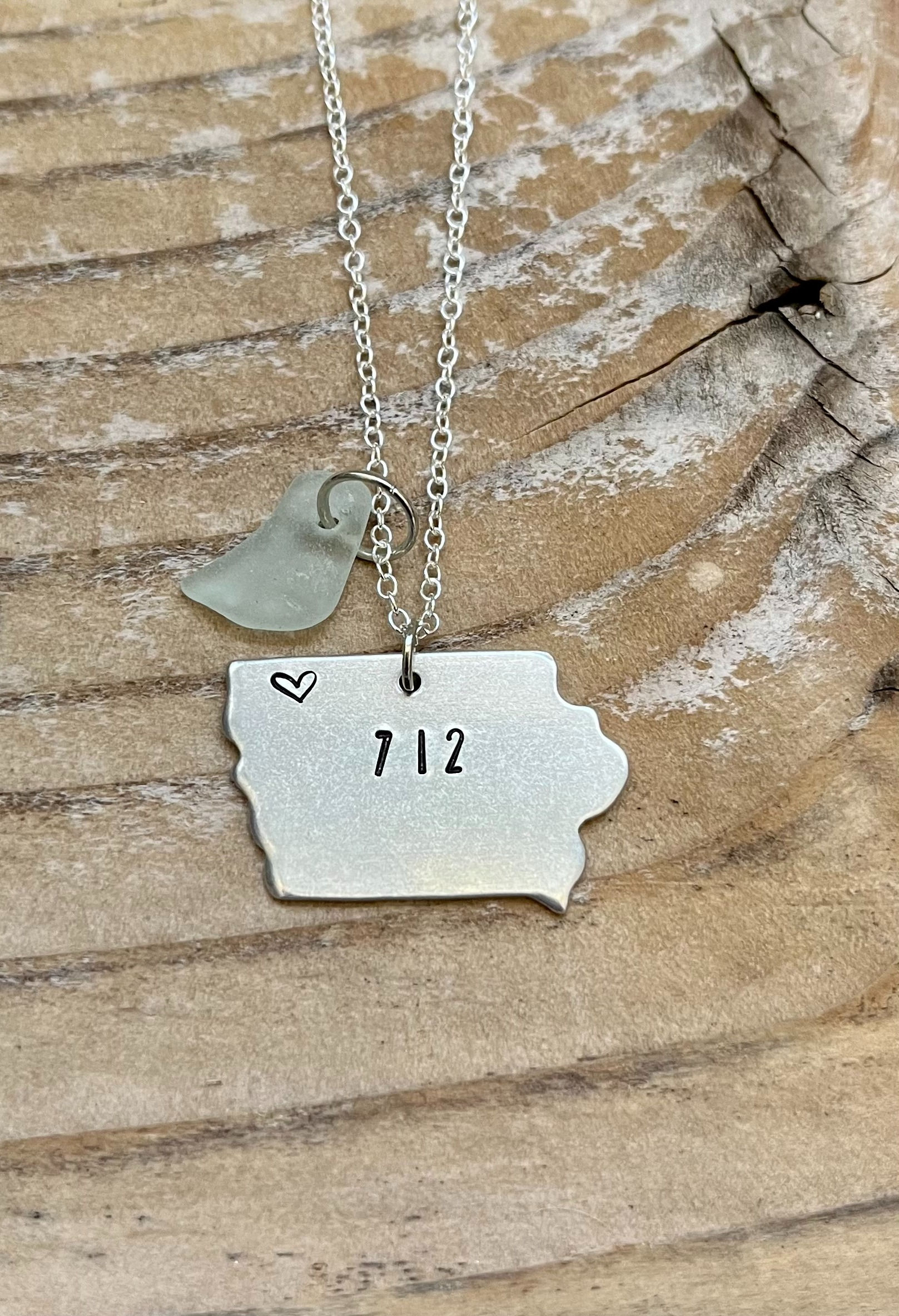 712 (with heart) Iowa State Necklace