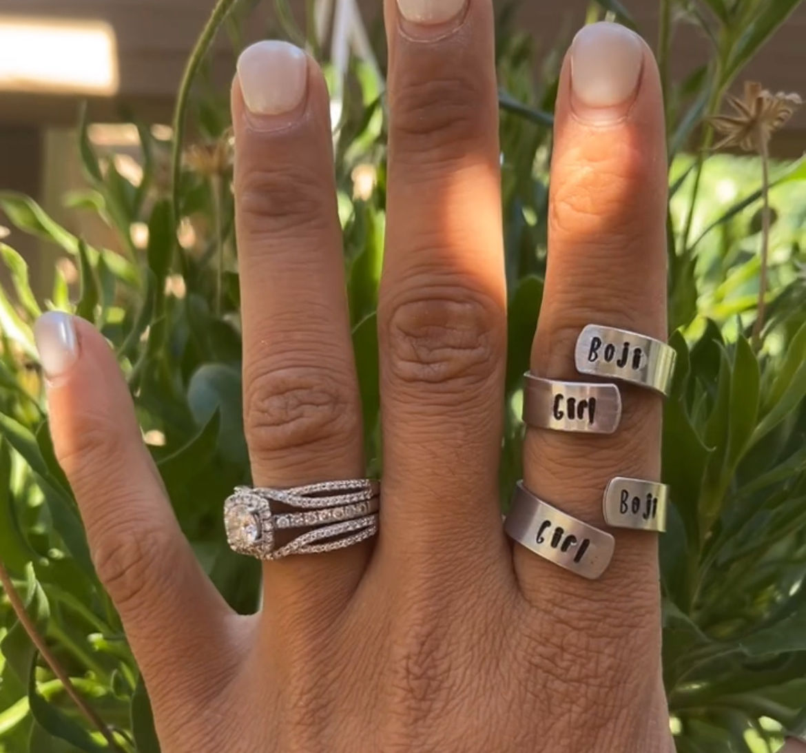 Boji Girl Aluminum Wrap Ring