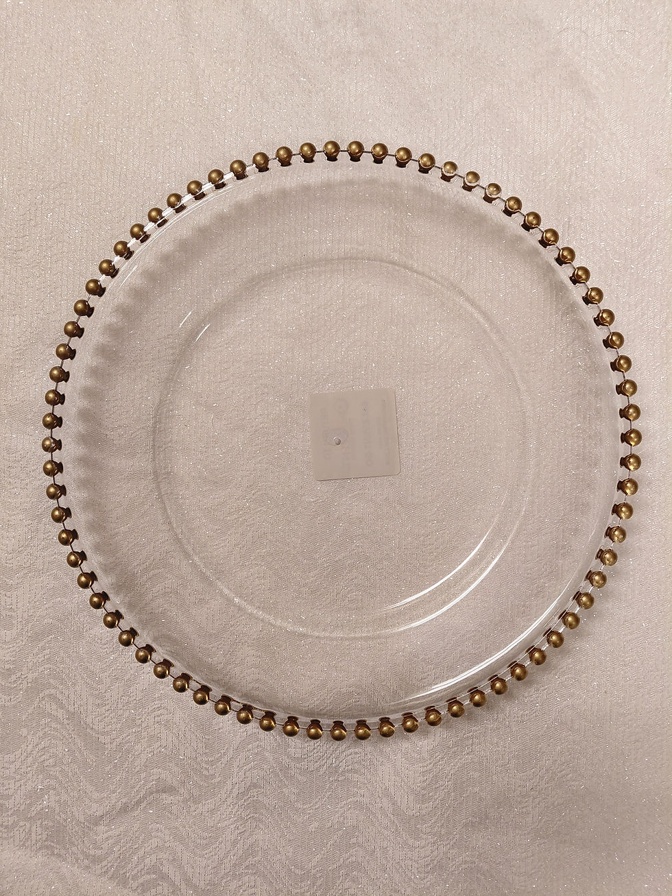 Thumbnail: Gold Bead Clear Charger