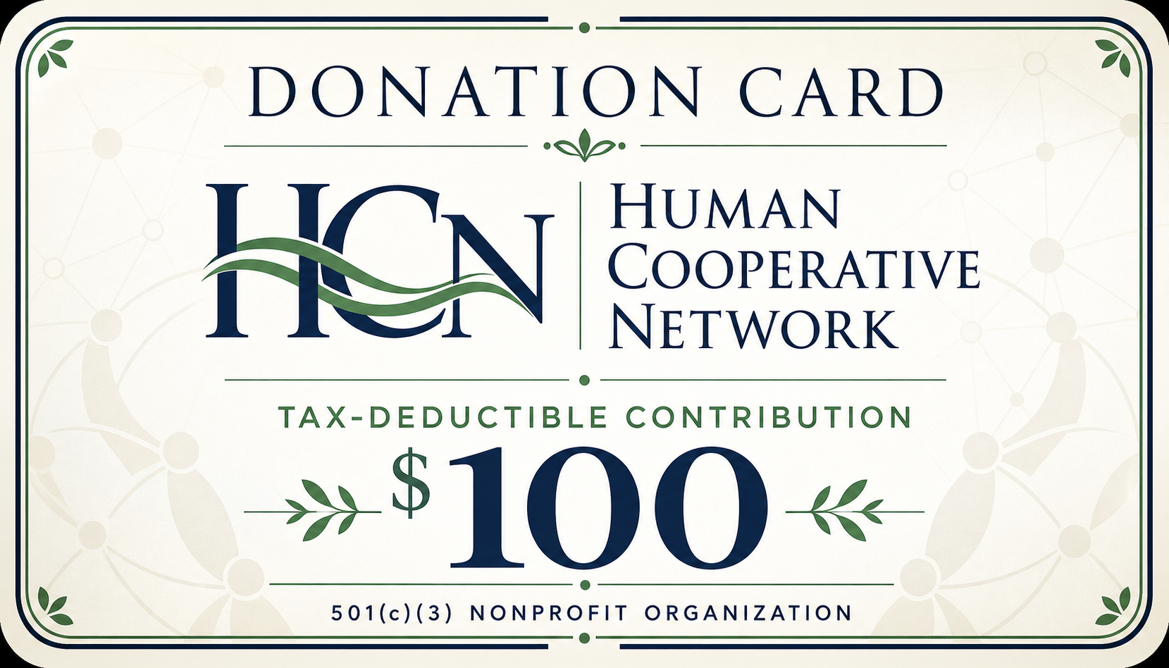 $100 Donation To HCN
