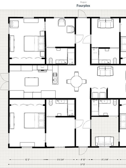 Eco Village Co-op Quad/Fourplex Cohousing Concept