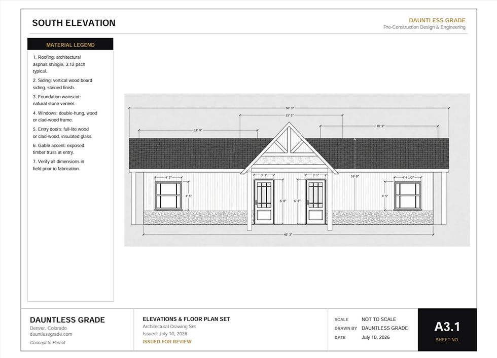 This is the rear view, north-facing side. There should be a fireplace between the doors...