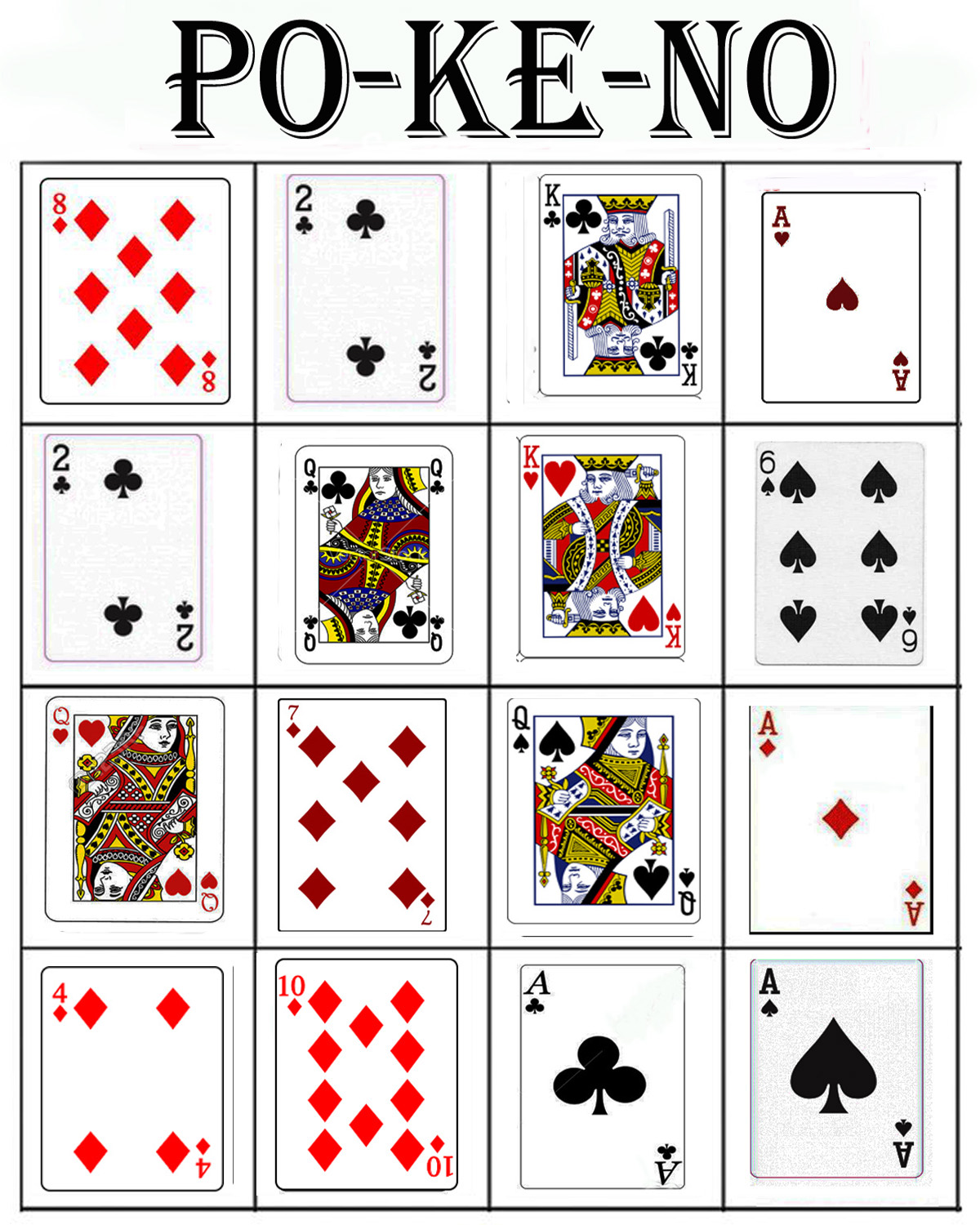 pokeno cards printable templates pokeno cards printable templates