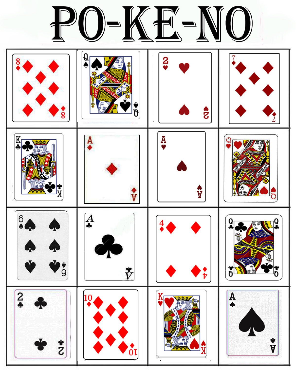 how to play pokeno cards printable how to play pokeno cards printable