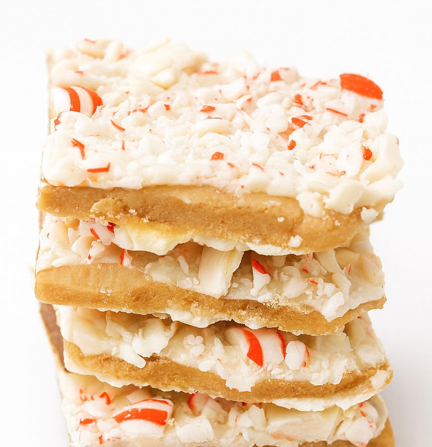White Chocolate Peppermint Toffee