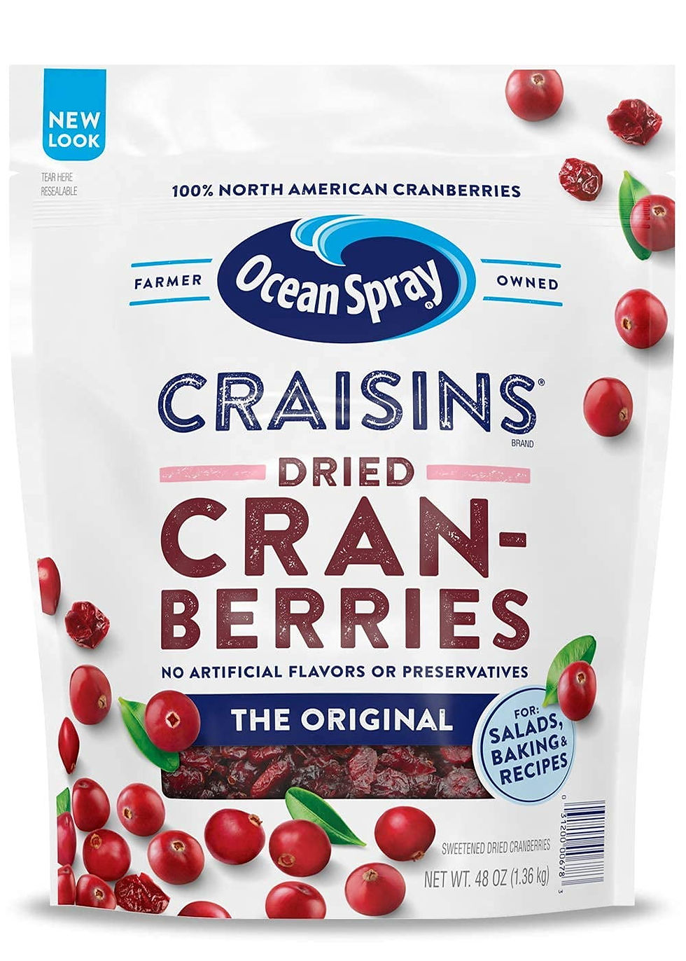 Craisins Dried Cranberries, Original, 48 Ounce