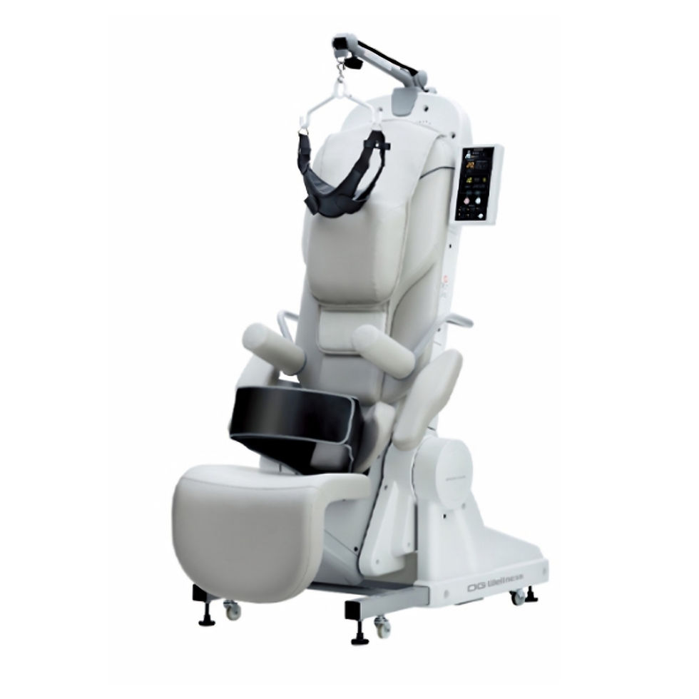 OG Wellness OL-6600 compact 2-in-1 spinal traction unit clinical setting