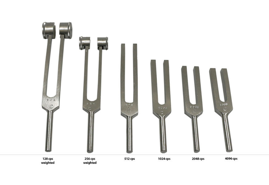 Diagnostic tuning fork for hearing test