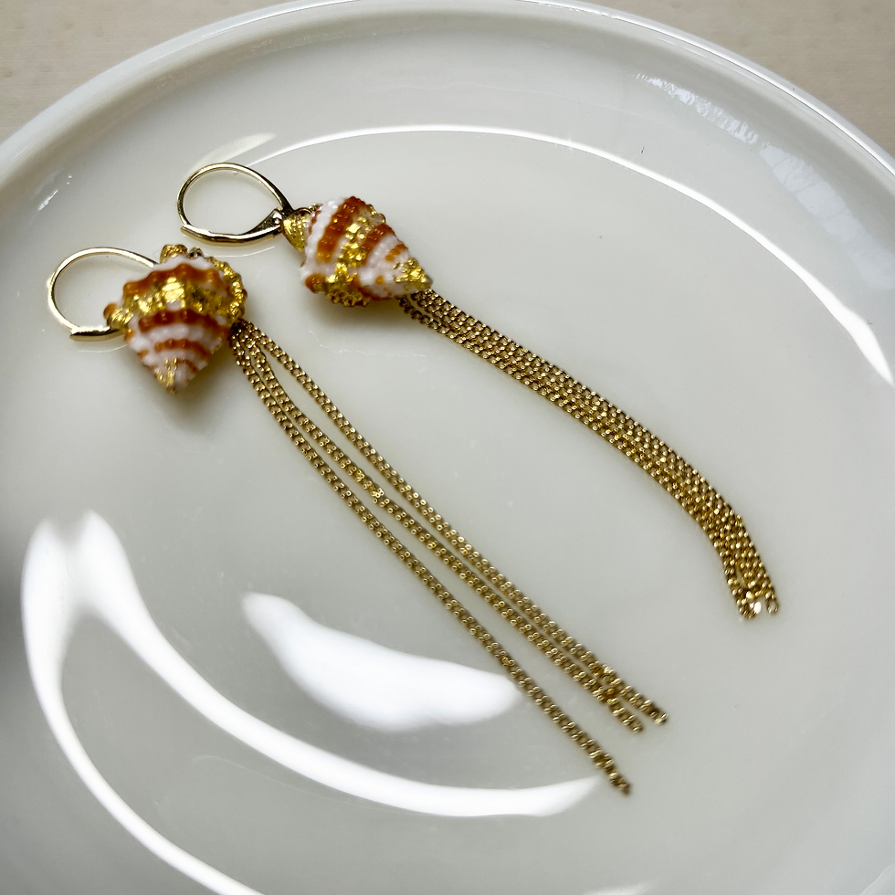 サムネイル： 巻貝ピアス/ゴールドカラー/