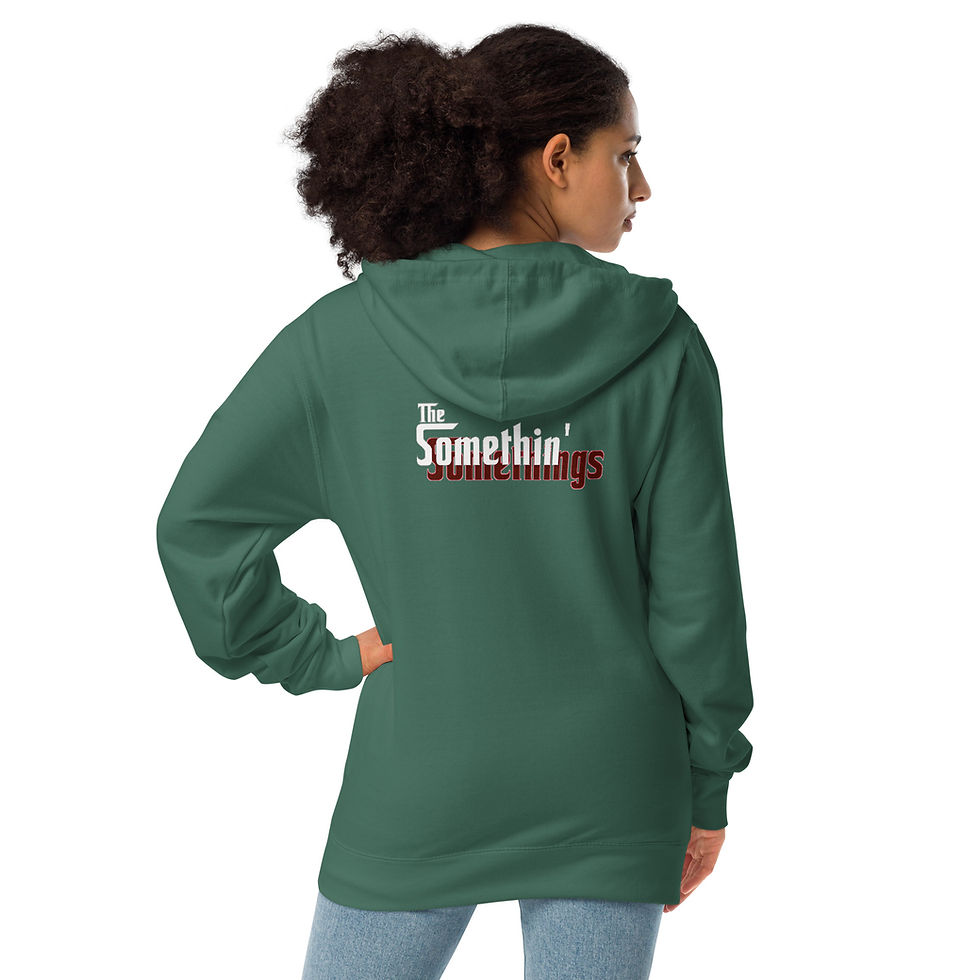 Thumbnail: SS Godfather Logo Unisex fleece zip up hoodie
