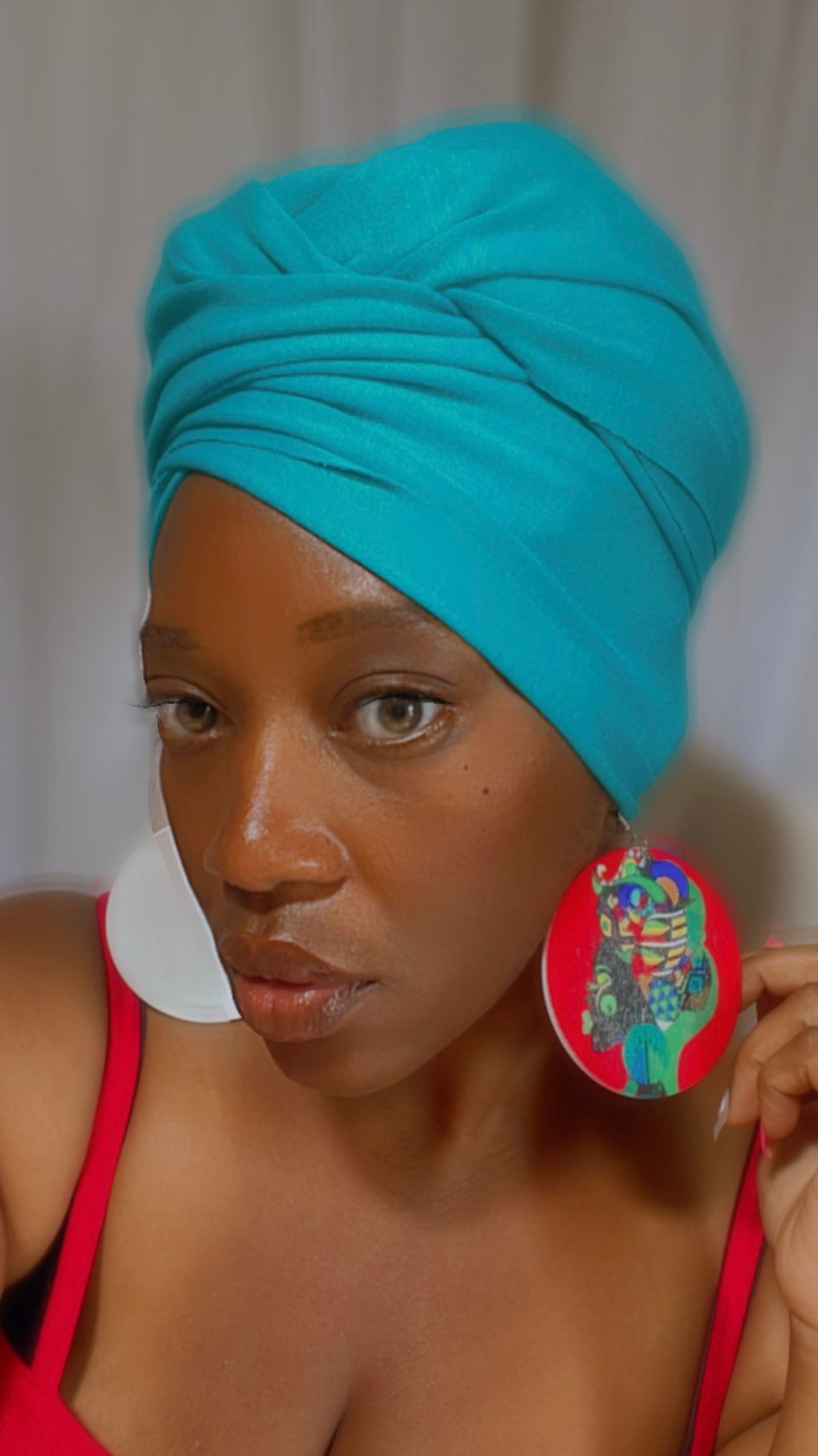 Thumbnail: Tropical Queen Wooden Earrings