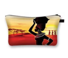 Thumbnail: Travel Make up Pouch-African Queen