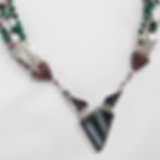 Green Diamond SET- on Malachite Island Necklace| Jewelry| Necklace| Catspaw Design| Alb., NM