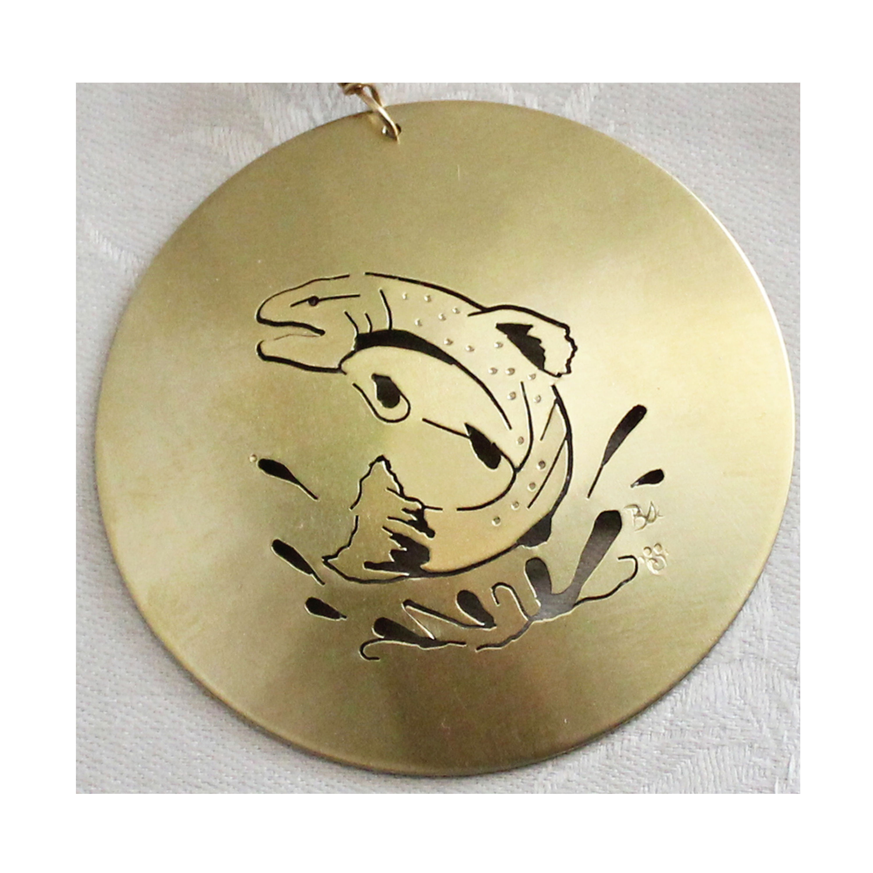 Ornament- 2 inch Brass| Metal Design| Catspaw Design| Alb, NM