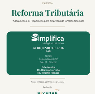 SIVERGS EVENTOS COM REFORMA TRIBUTÁRIA