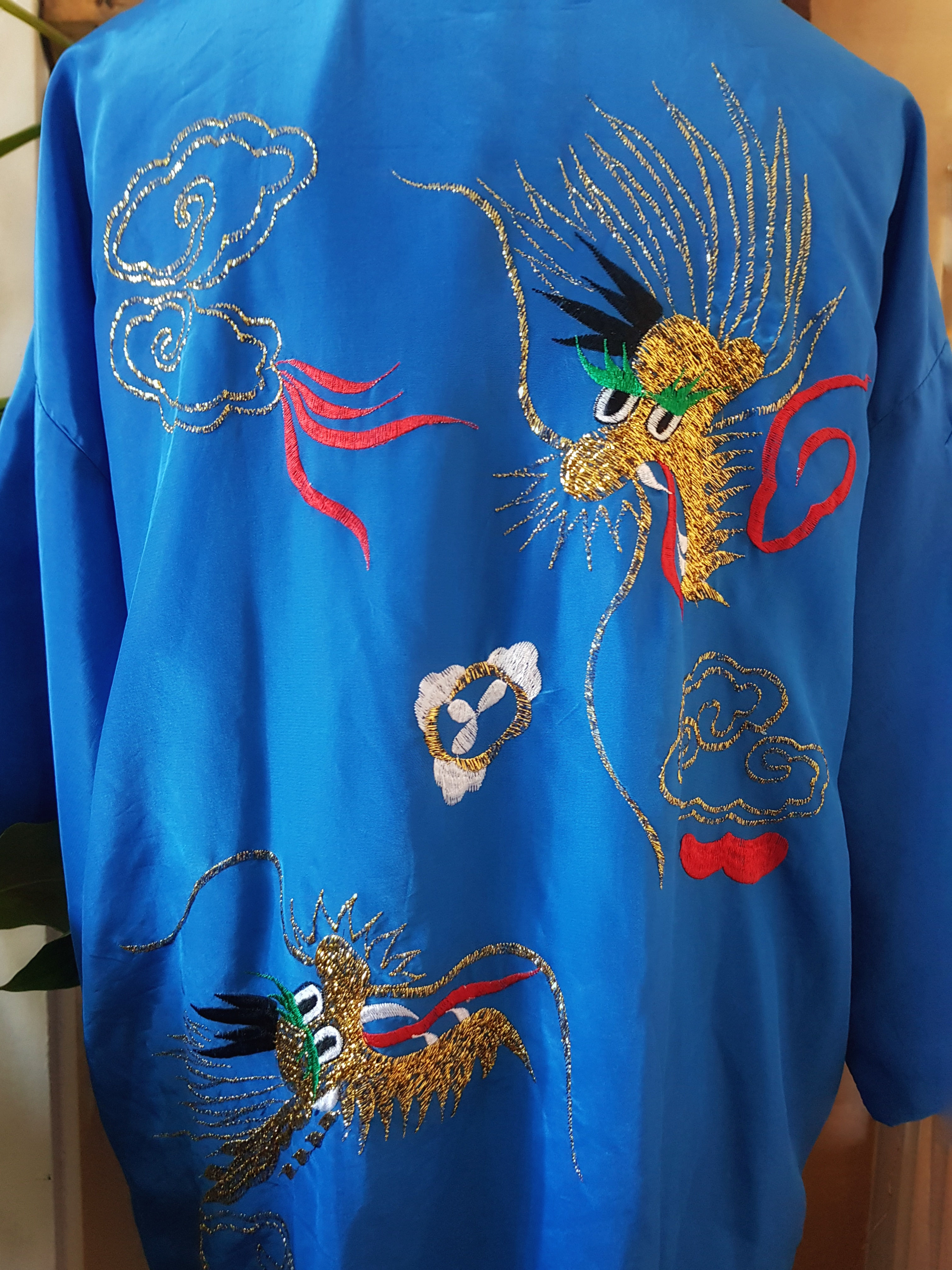 BLUE KIMONO WITH DRAGONS