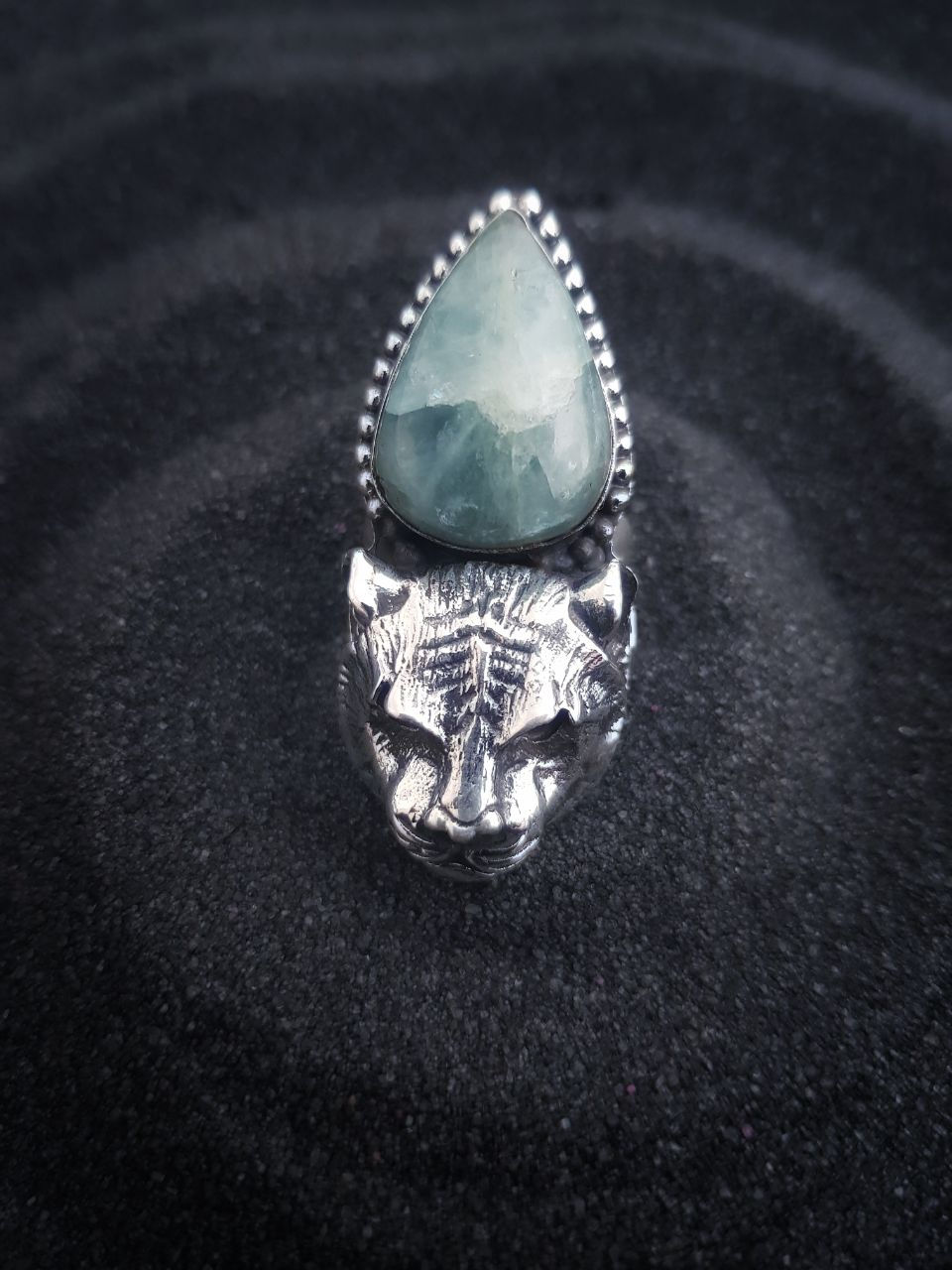 Thumbnail: TIGER RING AQUAMARINE
