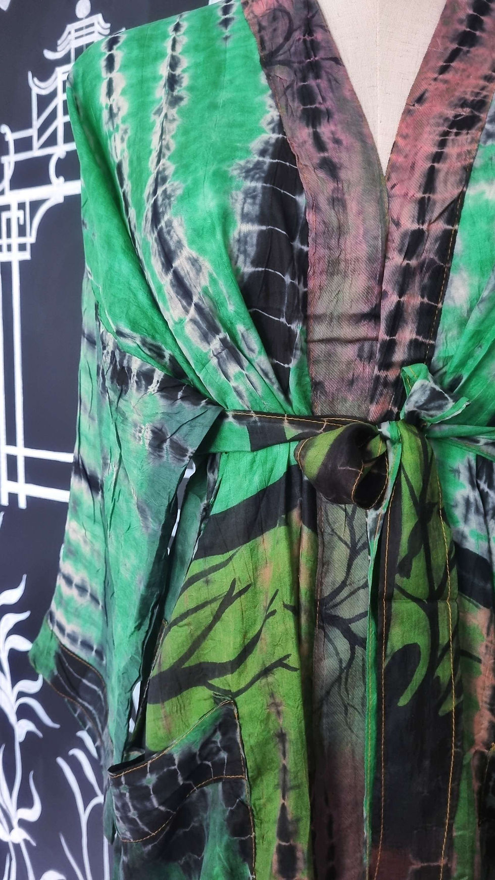 Thumbnail: PEACHY GREEN KIMONO/ROBE/DUSTER