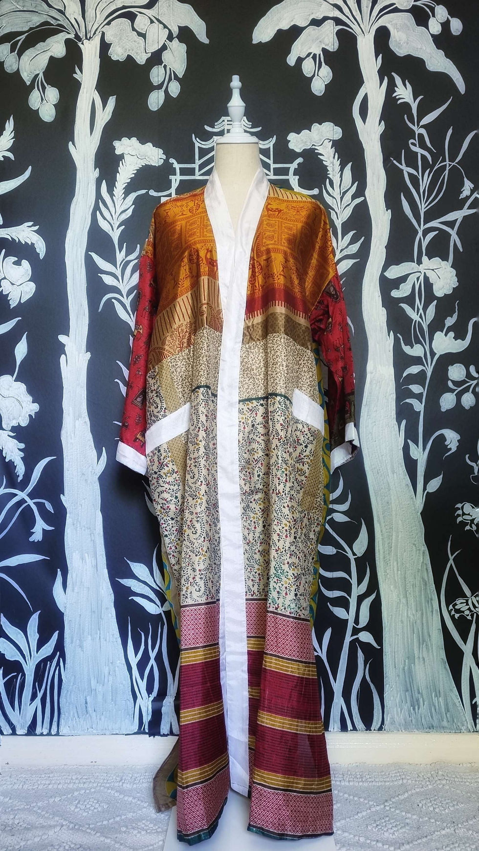 Thumbnail: CHARTREUSE PAISLEY KIMONO/ROBE/DUSTER