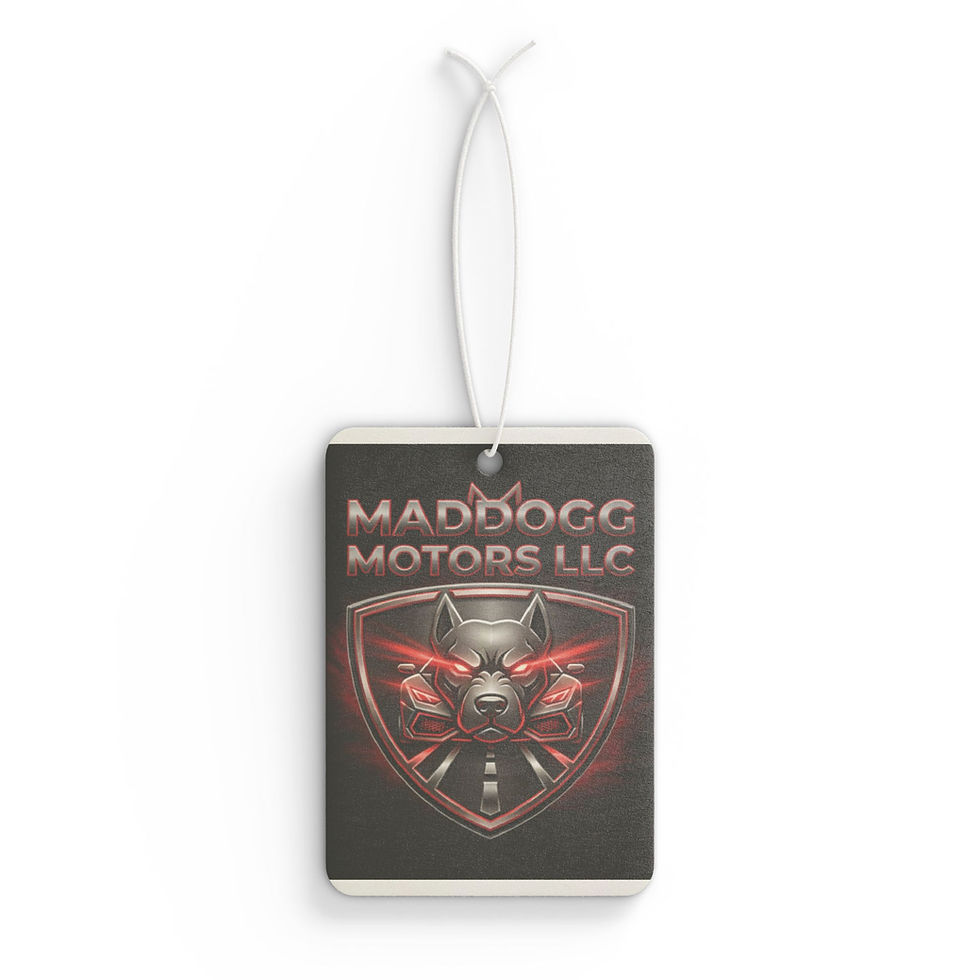 Thumbnail: Maddogg Motors Car Air Freshener — Automotive Logo Scented Hanging Tag