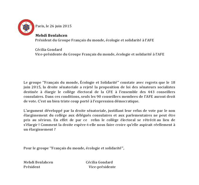 communique de presse-groupe-FDM-AFE