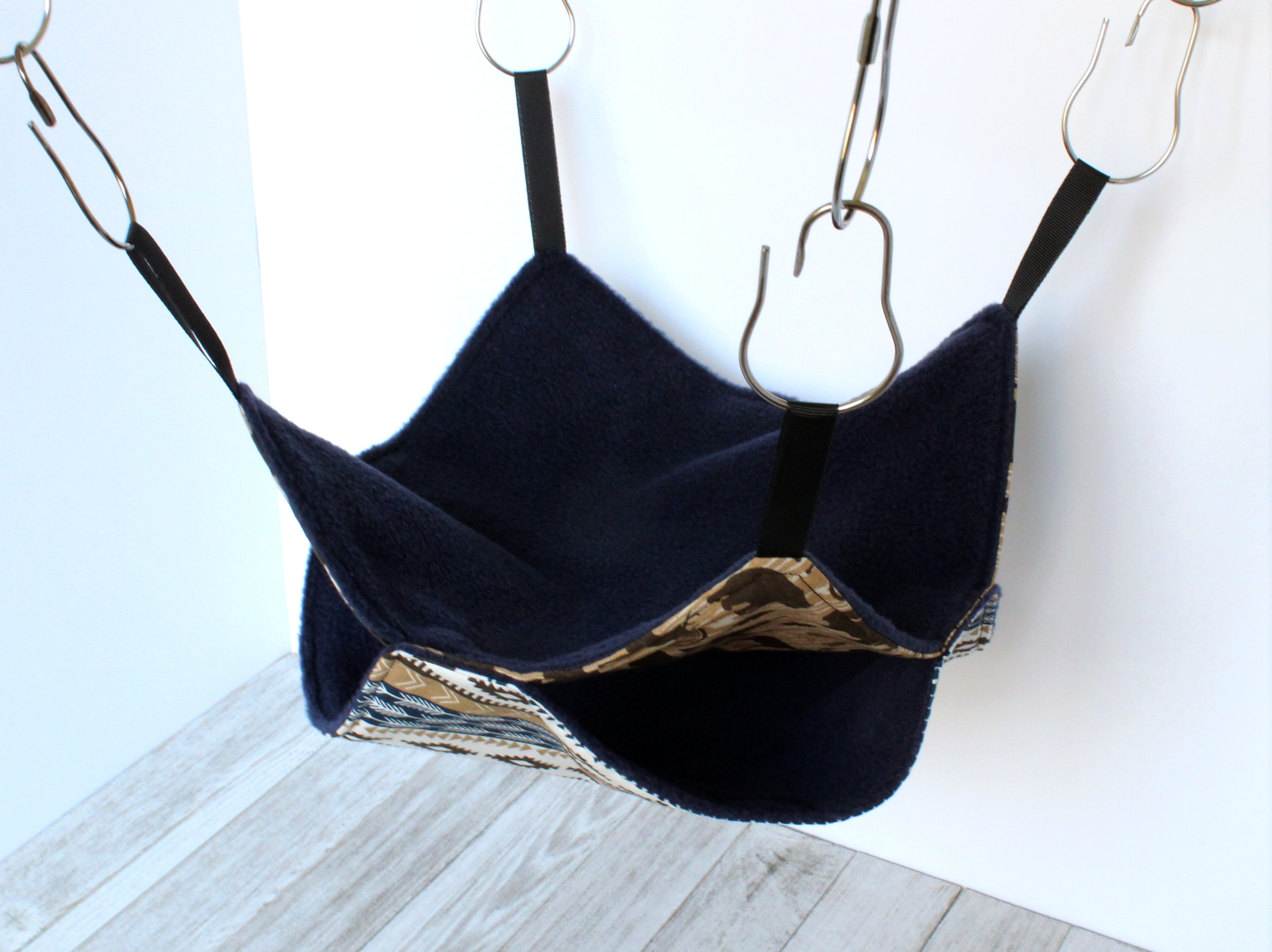 2-Tier Hammock | Tribal Wilderness & Navy Blue
