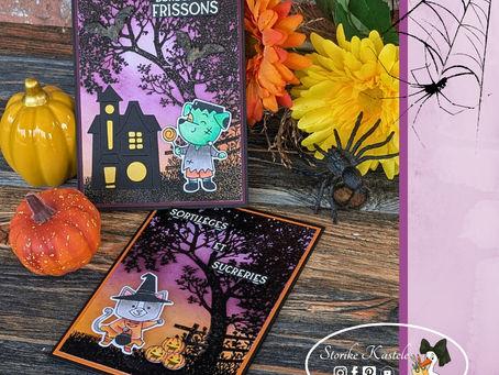 Une carte au couleur de halloween