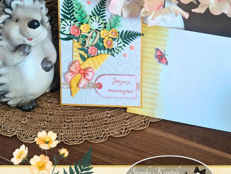 Carte d’anniversaire fleurie avec le lot Flore et fougère – Stampin’ Up!