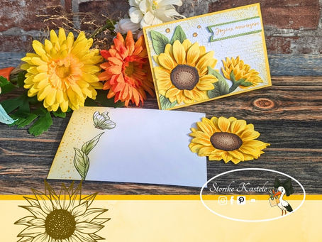 Carte Fleurs du soleil