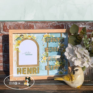 Cadre Bienvenue petit oiseau