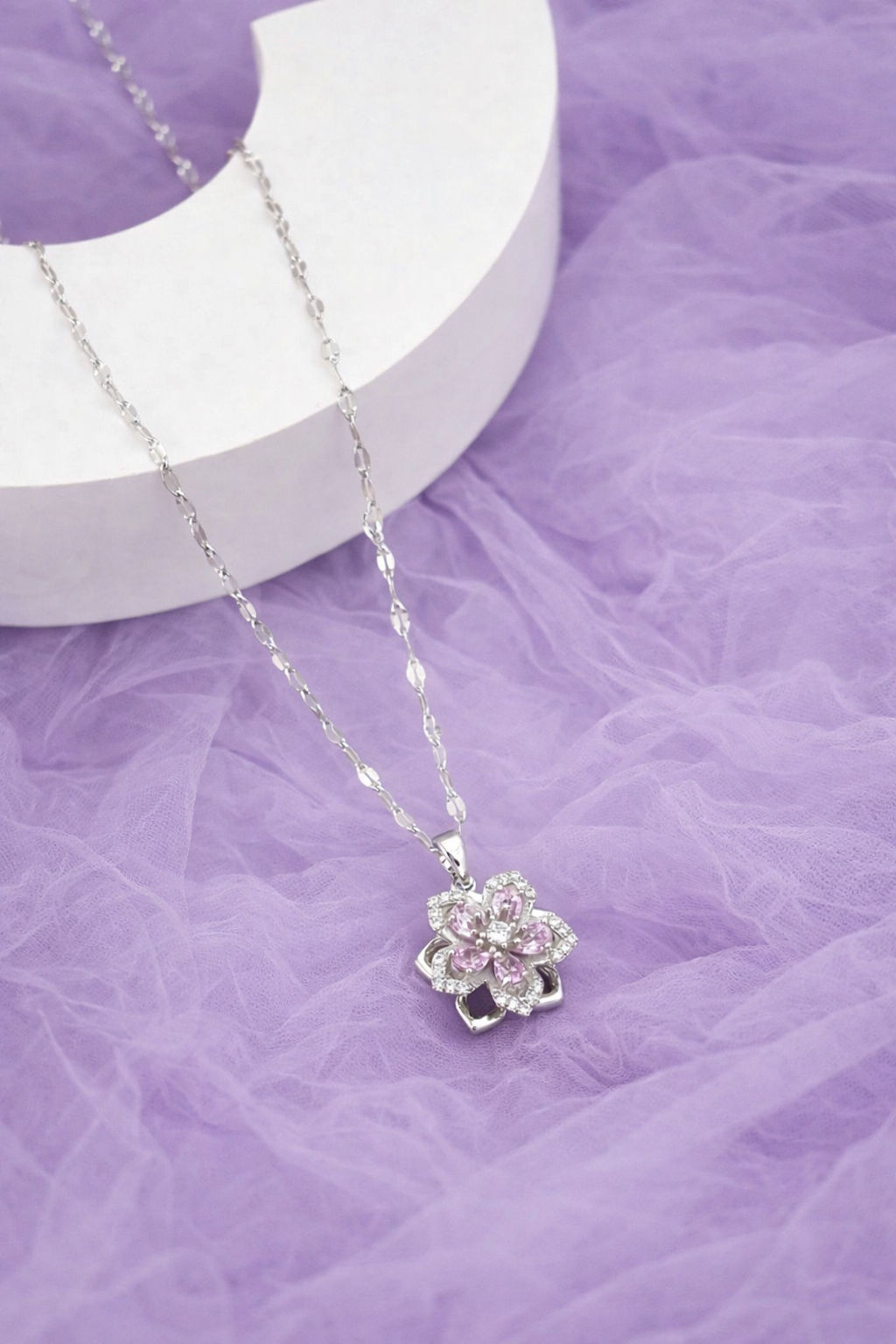 Spinning Petal Necklace