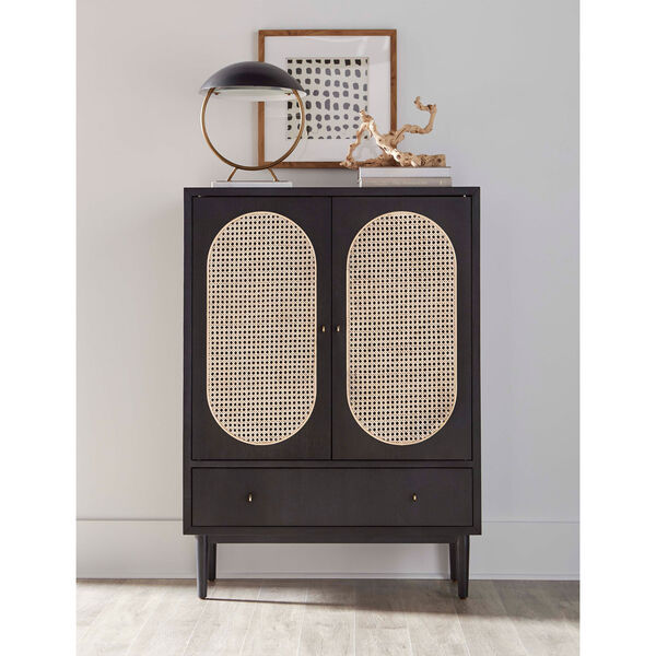 Dark Gray 36-Inch Bauer Bar Cabinet By Bobby Berk for A.R.T. Furniture (BE)