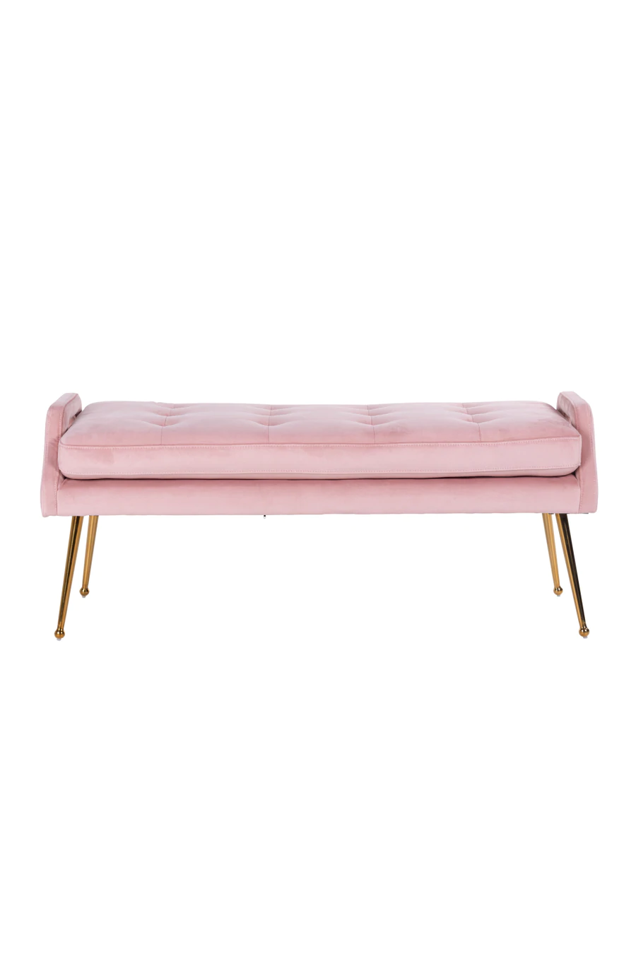 Pink Velvet Tufted Seat Sofa | Rebel