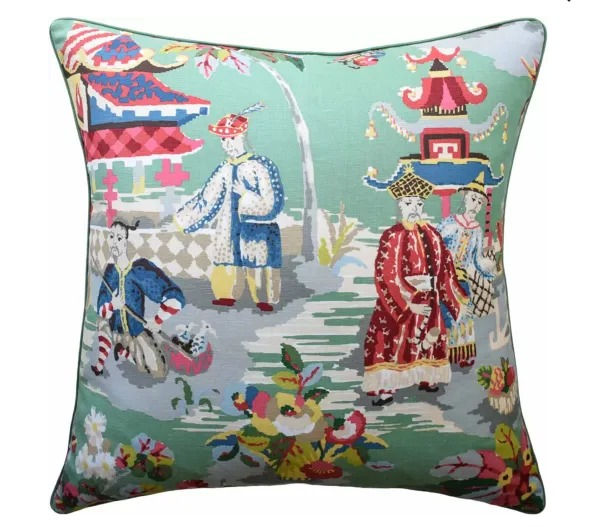 Xian Linen Jade 22 x 22 in Pillow by RYAN STUDIO (GS)