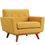 Thumbnail: ENGAGE UPHOLSTERED FABRIC ARMCHAIR IN CITRUS (Lex)