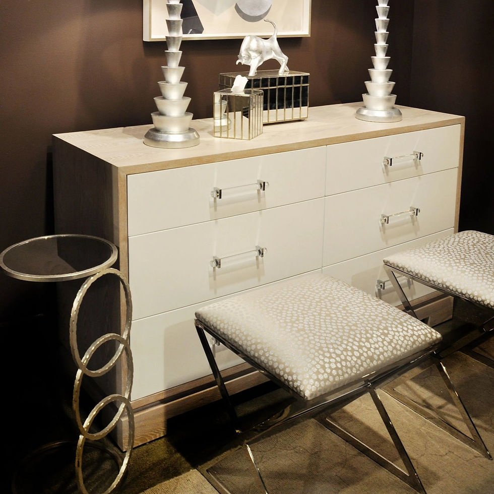 Thumbnail: X Side Table Nickel and Dot (CL)
