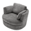 Thumbnail: Gray Velvet Swivel Chair | Eichholtz Clarissa (OO)