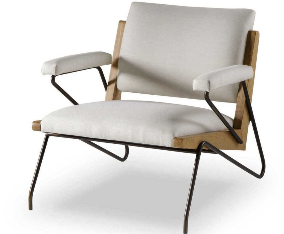 Sonder Living Marianne Macy Sailer with Natural Wood Accent Chair (LU)