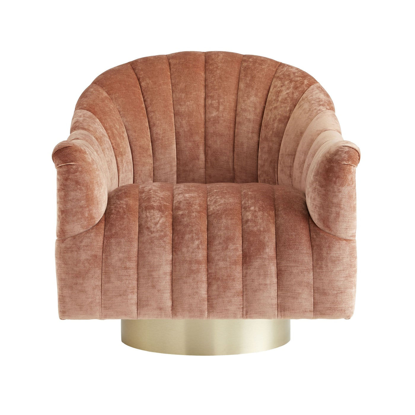 Springsteen Chair Dusty Rose Velvet Swivel (CL)
