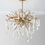 Thumbnail: JOHN-RICHARD COLLECTION Brass and Glass Teardrop 7-Light Chandelier (HO)