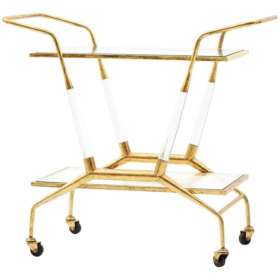 BUNGALOW 5 JEPSON BAR CART - GOLD (BR)