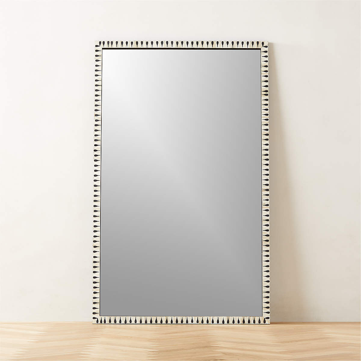 CARAWAY BONE INLAY FLOOR MIRROR 48"X78" (c2)