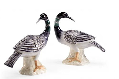 Loon Sculptures Black (Pair) by WILDWOOD LAMPS (GS)