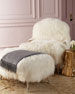 Thumbnail: Old Hickory Tannery Worthen Sheepskin Bergere Chair (HO)