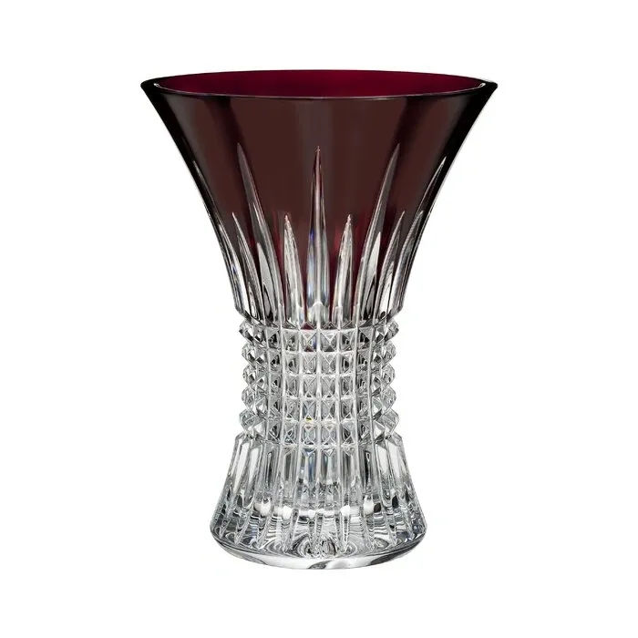 LISMORE DIAMOND RED TABLE VASE (PD)
