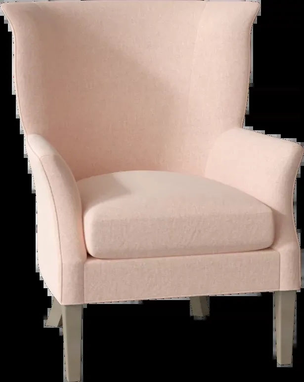 C.R. LAINE DALY CLASSICIST BLUSH WINGBACK CHAIR (PD)