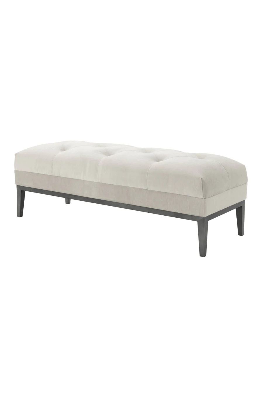 Pebble Gray Tufted Bench | Eichholtz Cesare (OO)