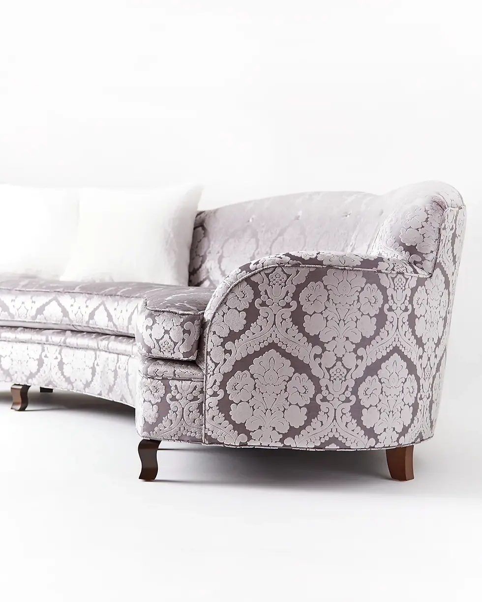 Thumbnail: HAUTE HOUSE L'Amour Damask Sofa 118"