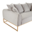 Thumbnail: Metallic Frame Three Seater Sofa | Andrew Martin Avery (OO)